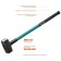 A sledgehammer forged kraftool, elongated Fiberglass two -component handle, 3 kg