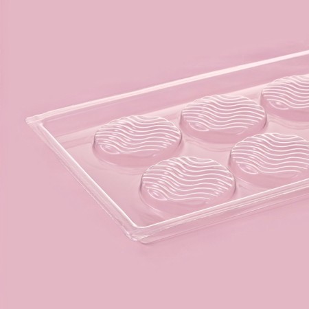Form for chocolate and sweets "Wave", 8 cells, 22 × 11 cm, transparent color-4