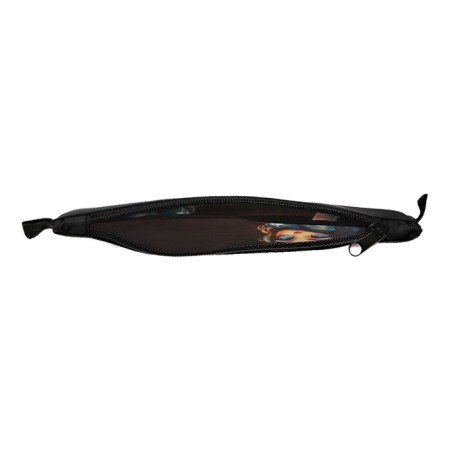 Penal soft 1 compartment, 115 x 220 mm, flat, colorio, for girls, black-3