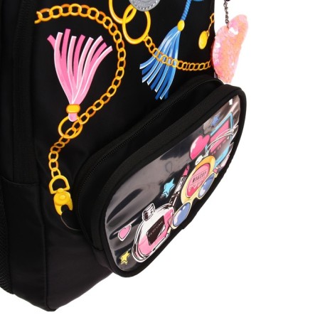 School backpack, 39 x 30 x 19 cm, Grizzly, ergonomic back, black RG-362-3_1-7