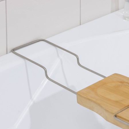 Savanna SPA bathroom shelf, 74-95 × 20.3 × 2.5 cm, bamboo-17