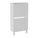 Higs 02 shoe cabinet, 500 × 200 × 939 mm, white / white color