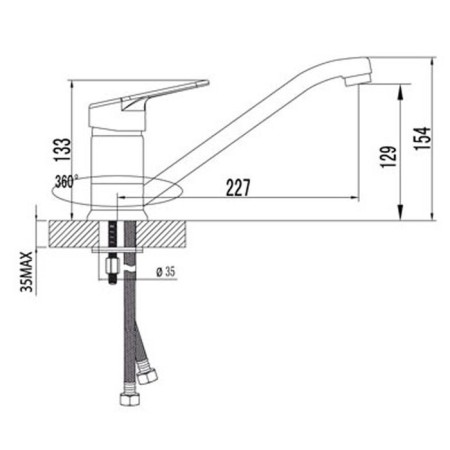 Lemark Luna LM4104C kitchen mixer-1