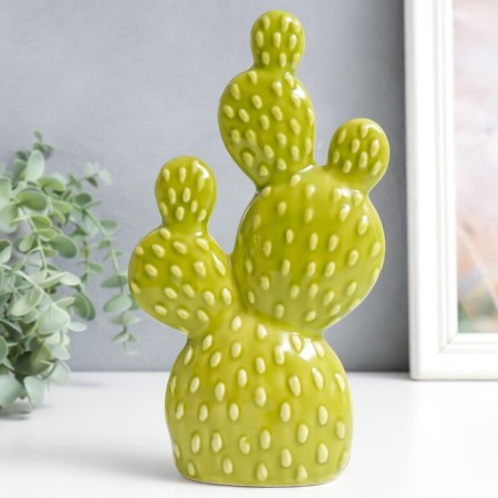 Souvenir Ceramics "Cactus Option" Green 5x12.5x22 cm-3