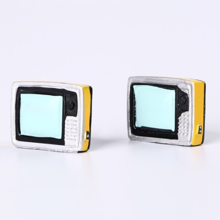 Miniature Puppet "TV", set 2 pcs., Size 1 pc. - 2.2 × 1.2 × 1.7 cm-2
