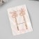 Invisible hair "Gloria" (set 2 pcs) heart, 6 cm, pink gold