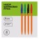 A set of ballpoint pens 4 colors "511 Orange", node 1.0 mm, ink: blue, red, green, black, euro -handle