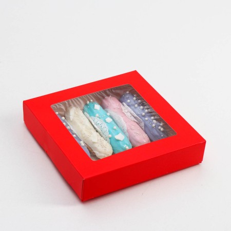 Remote container, red, 20 x 20 x 4 cm-2