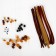 Set for creativity from wire with pile, pompons, eyes No. 6, brown color, 30 wires