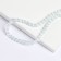 Beads made of natural stone "Cat Eye" set of 50 pcs., 1pc. - 8 mm, white