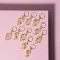 Hair piercing "Leaflets", 3.9 × 1.4 cm, 10 pcs, Golden color