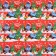 New Year. Packaging paper "Funny New Year", 70x100 cm, blue tractor