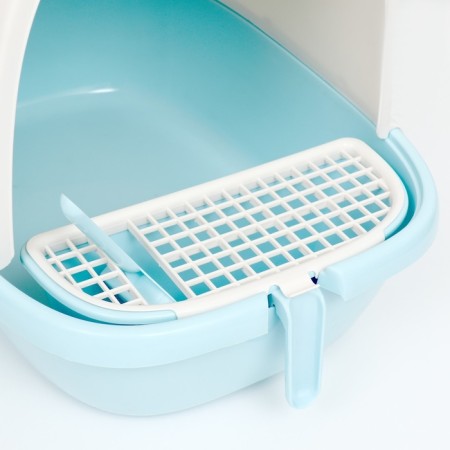 Domik toilet with a removable stand for a scoop, 50 x 40 x 41 cm, blue-10