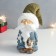 Polystone souvenir "Santa Claus in a blue fur coat with animals" 9x12x30 cm