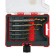 A set of extractors and tundra drills, large left thread, 45 steel M1-M5, D = 2.4-8 mm HSS, TIN