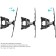 Black Black 37 "-70" Max. 36.4kg, wall turn and slope bracket