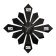 Walls Wall Interior, 3D "Geometric Sun", large, sticker, 40 x 40 cm