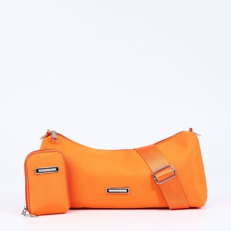 Cross-Bodi Bag on a zipper, Orange color
