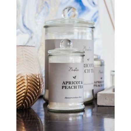 Aromatic candle in the glass Apricot & Peach, 6 × 11 cm-3