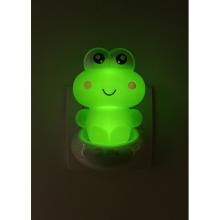 Non-light nightlight NN-608-SW-GR in a socket with a switch, color is green-2