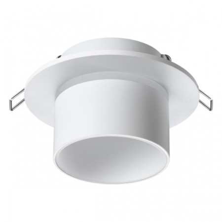 Lamp built -in Novotech. Lirio, 9W, GU10, 60x98x98 mm, white color