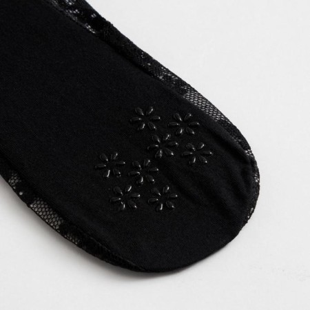 Invisible socks female "flowers", size 36-37 (23 cm)-1