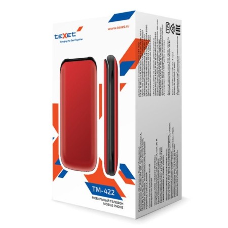 Смартфон TEXET TM-422 Granate-2