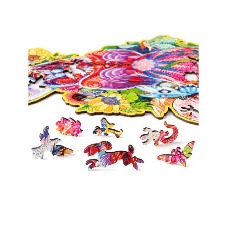 Wooden puzzle "Fox", size l - 24 × 36 cm, 160 parts-2