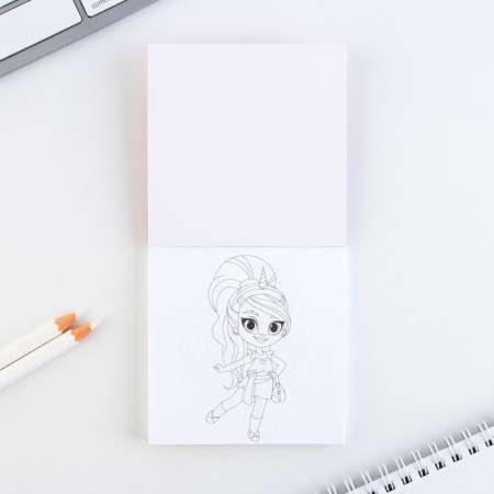 Gift set: notebook coloring and wax crayons "Happy Spring"-2