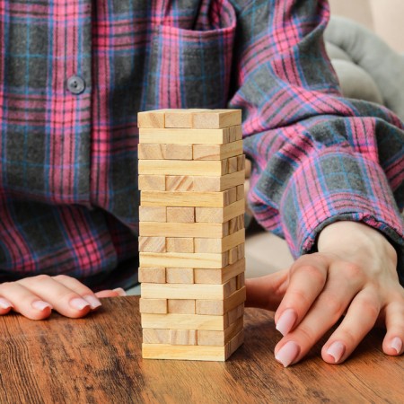 Game desktop "Falling Tower" 13 × 4.5 × 4.5 cm-6