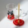 Glass mug with a spoon and lid "Raccoon", 470 ml