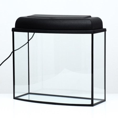 Aquarium "TV" with a lid, 30 liters, 46 x 20.1 x 36.5 cm, black-2