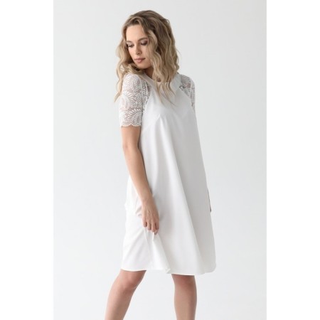 Dress with sleeves made of lace, size 48