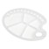 Palette palette, oval with cells, 34 x 24.5 cm, with a finger hole