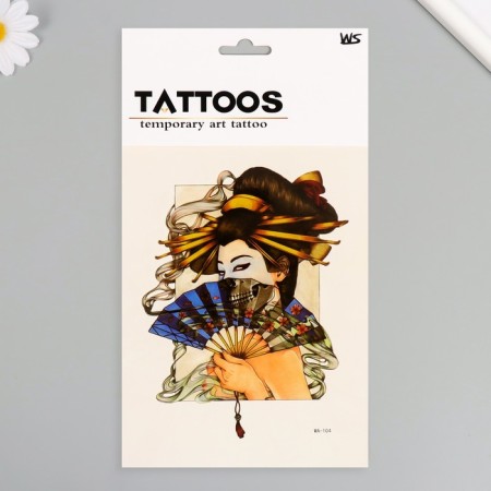 Tattoo on the body color "Your Riddle" 26.1x14.6 cm