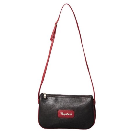 Female bag, artificial leather, black 24x5x15 cm