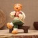 Kovrov toy "Bench Grandfather with an accordion", ceramics