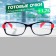 Ready glasses east 1320, red-black color, +1.75