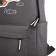Young backpack from textiles on lightning, waterproof, 4 pockets, color gray color