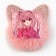 Hair gum fluffy with ears "cutie", 1 x6 x 8 cm