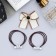 Hair set "Esther" (2 elastic bands, 1 clamp 4 cm) glamor, mix