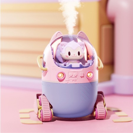Air humidifier Luazon HM-7 Luno Road, 200 ml, USB Type-C, pink