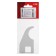 Bracket for a radiator, one -sided, white color 1 pcs