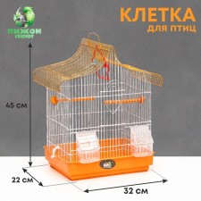 Poultry cell equipped BD-2/1D, 32 x 22 x 45 cm, mix of flowers