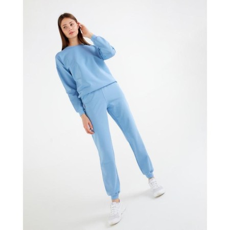 Women's costume (sweatshirt, trousers) minku: Casual Collection Blue color, size 46-4