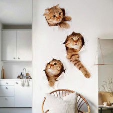 Sticker 3D Interior cat 60*40cm