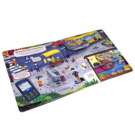 Book with windows "Who is there? Safety rules for children"-3