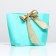 Gift package with a ribbon of 19 x 20 x 9 cm "turquoise"