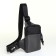 Textile sling bag, gray color