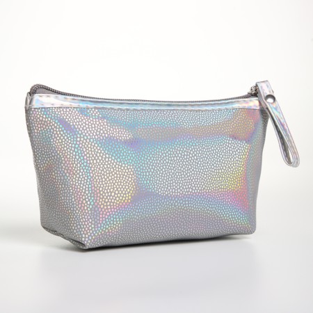 Lightning cosmetic bag, gray color
